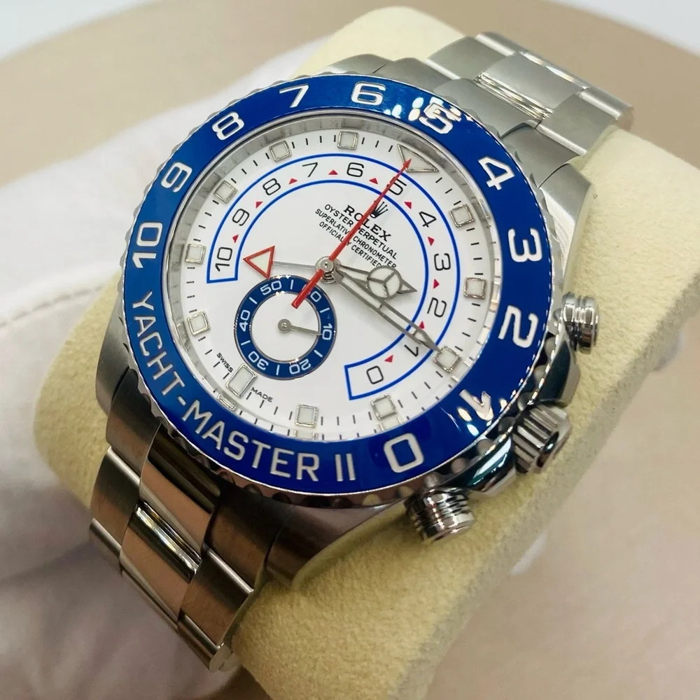 NEW! Rolex Men’s 44mm Yacht-Master II White Dial Watch